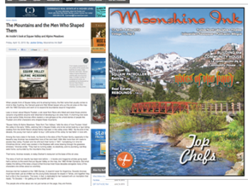 Review: Squaw Valley and Alpine Meadows: Tales From Two Valleys in Moonshine Ink Magazine, April 12, 2013